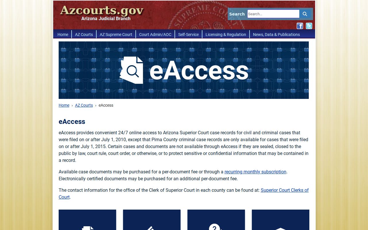 Mohave County resident lookup Arizona eAccess document portal